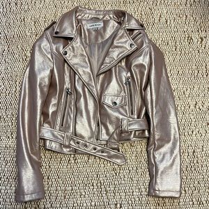 ⚡️Metallic pink moto jacket⚡️